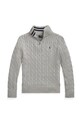 Polo Ralph Lauren maglione in cotone 323868894010 grigio AW25