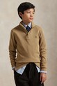 Polo Ralph Lauren sweter bawełniany dziecięcy bawełna brązowy 323953023009