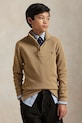 Detská bavlnená mikina Polo Ralph Lauren bavlna hnedá 323953023009