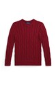Polo Ralph Lauren sweter dziecięcy bawełna bordowy 323981036001