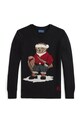 Polo Ralph Lauren sweter bawełniany dziecięcy 323981629001 czarny AW25