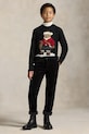 Polo Ralph Lauren maglione per bambini con misto lana nero 323981629001