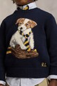 Παιδικό βαμβακερό πουλόβερ Polo Ralph Lauren 322978392001 σκούρο μπλε