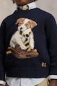Детский хлопковый свитер Polo Ralph Lauren 322978392001 тёмно-синий