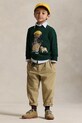 Παιδικό βαμβακερό πουλόβερ Polo Ralph Lauren πράσινο 322978393001