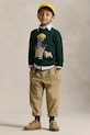 Детский хлопковый свитер Polo Ralph Lauren зелёный 322978393001