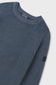 Băieți Mayoral pulover de bumbac pentru copii 7302.7C.Junior.9BYA bleumarin