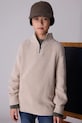 Mayoral sweter bawełniany dziecięcy bawełna beżowy 7304.7E.Junior.9BYA