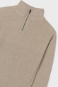 Mayoral sweter bawełniany dziecięcy beżowy 7304.7E.Junior.9BYA