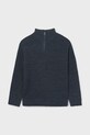 Mayoral sweter bawełniany dziecięcy 7304.7E.Junior.9BYA niebieski AW25