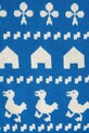 Bobo Choses sweter bawełniany dziecięcy Farm jacquard niebieski 225AC108