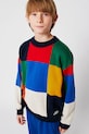 Детски памучен пуловер Bobo Choses Multicolor Tiles средно дебел многоцветен 225AC110