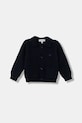 Emporio Armani kardigan niemowlęcy średniej grubości granatowy EB000661.AF17345