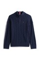 Дитячий бавовняний светр Tommy Hilfiger KB0KB09971.9BYA темно-синій AW25