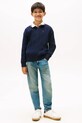Хлопчик Дитячий бавовняний светр Tommy Hilfiger KB0KB09971.9BYA темно-синій
