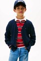 Tommy Hilfiger kardigan bawełniany dziecięcy bawełna granatowy KB0KB09972.128.176.9BYA