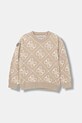 Guess sweter dziecięcy drobny wzór beżowy N5BR02.Z3HL1.9BYA