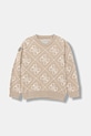 Guess maglione per bambini a maglia fine beige N5BR02.Z3HL1.9BYA