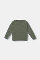 Детски памучен пуловер United Colors of Benetton памук зелен 120YC108S.G.seasonal