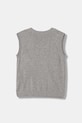 Детская хлопковая жилетка United Colors of Benetton 120YC400O.G.seasonal серый AW25