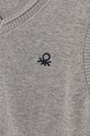 Băieți United Colors of Benetton vestă din bumbac pentru copii 120YC400O.G.seasonal gri
