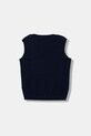 Детская хлопковая жилетка United Colors of Benetton 120YC400O.G.seasonal тёмно-синий AW25