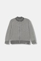 Dětský bavlněný kardigan United Colors of Benetton středně silná šedá 120YC500W.G.seasonal