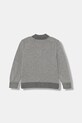 Dětský bavlněný kardigan United Colors of Benetton 120YC500W.G.seasonal šedá AW25