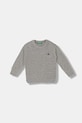 United Colors of Benetton pulover de bumbac pentru copii uni gri 120YG100X.P.seasonal