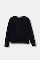Дитячий светр з додаванням вовни United Colors of Benetton тонкий темно-синій 106WC108R.G.seasonal