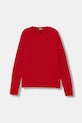 United Colors of Benetton sweter z dodatkiem wełny dziecięcy średniej grubości czerwony 1344C107G.G.reproposed