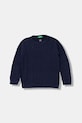 Детски пуловер с вълна United Colors of Benetton средно дебел тъмносин 1344G100R.P.reproposed