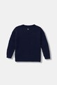 Детски пуловер с вълна United Colors of Benetton 1344G100R.P.reproposed тъмносин AW25