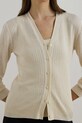 Lauren Ralph Lauren kardigan lniany beżowy 200971350