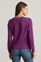 Lauren Ralph Lauren pamut pulóver 200971433 lila AW25