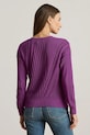 Хлопковый свитер Lauren Ralph Lauren 200971433 фиолетовой AW25