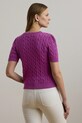 Lauren Ralph Lauren sweter bawełniany 200976989 fioletowy AW25