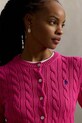 Polo Ralph Lauren kardigan bawełniany różowy 211971868