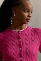 Polo Ralph Lauren kardigan bawełniany różowy 211971868