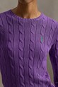 Polo Ralph Lauren sweter bawełniany fioletowy 211971869