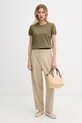 Polo Ralph Lauren свитер с коротким рукавом женский хлопковый 211971872 зелёный SS26