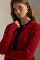 Polo Ralph Lauren kardigan wełniany 211972104 czerwony