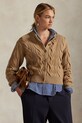 Vuneni kardigan Polo Ralph Lauren bez uzorka bež 211972128