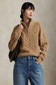 Μάλλινο πουλόβερ Polo Ralph Lauren μπεζ 211972130