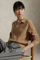 Polo Ralph Lauren gyapjú pulóver 211972132 bézs