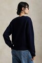 Вовняний светр Polo Ralph Lauren 211972139 темно-синій AW25