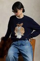 Вовняний светр Polo Ralph Lauren 211972139 темно-синій