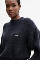 Rotate sweter z wełną 0 granatowy 1142781725