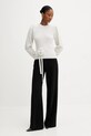 Rotate sweter z wełną 1142772344 szary AW25