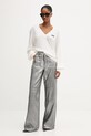Rotate sweter wełniany 114309400 beżowy AW25